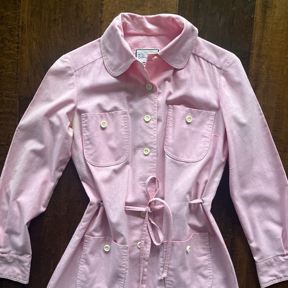 Vintage preppy Bobby Brooks Pink Shirt Dress - Picture 4 of 4